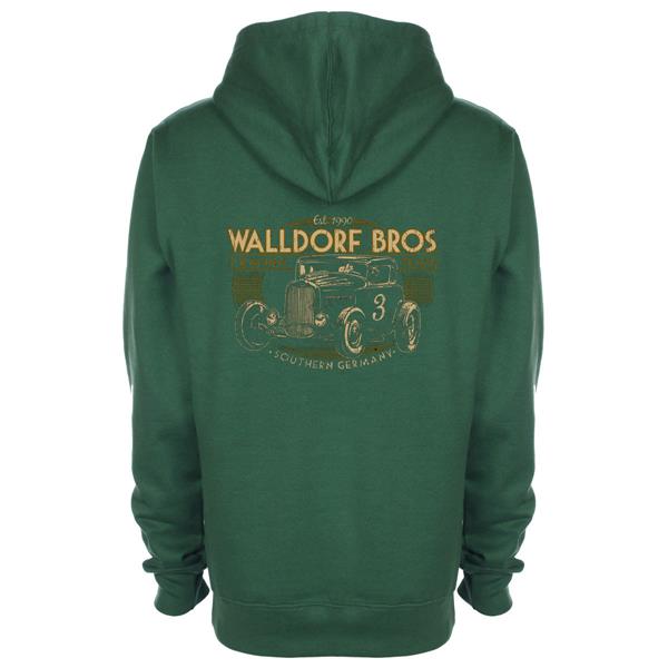 Zipper-Hoodie - Walldorf Bros, Grün