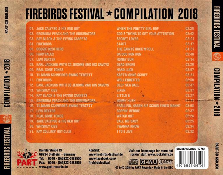 CD - VA - Firebirds Festival Compilation 2018