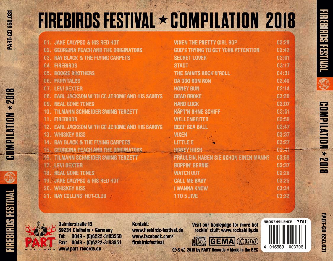 CD - VA - Firebirds Festival Compilation 2018