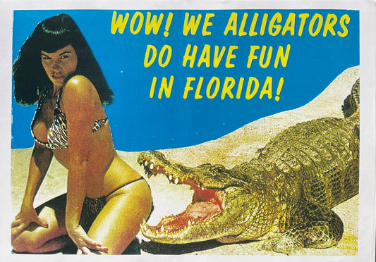 Poster DIN A3 - Bettie Page - Wow We Alligators
