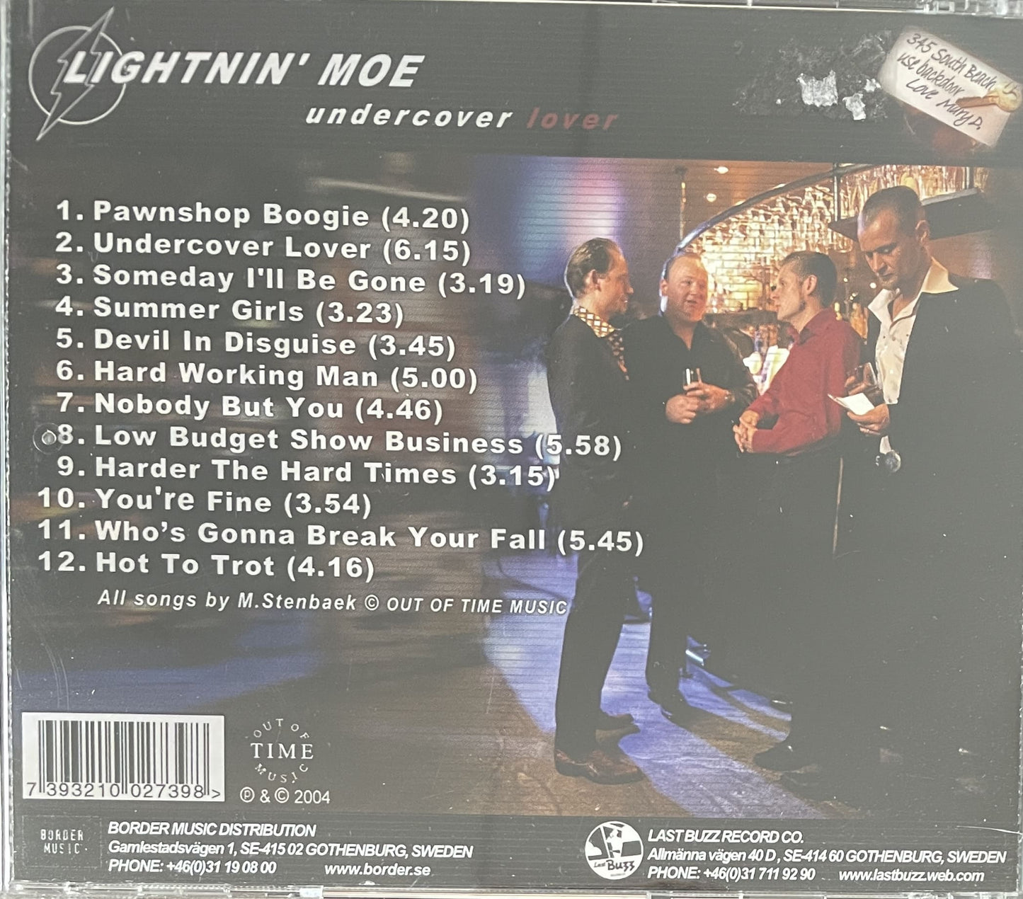 CD - Lightnin Moe - Undercover