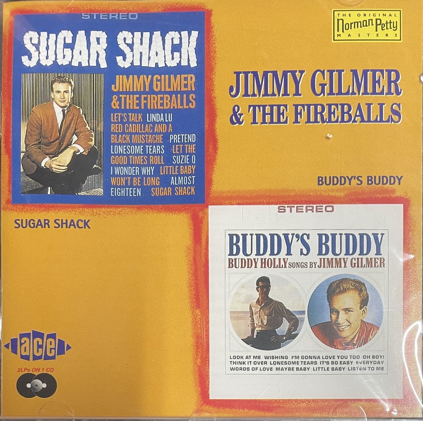 CD - Fireballs Feat. Jimmy Gilmer - Buddys Buddy And Sugar Shack (2on1)