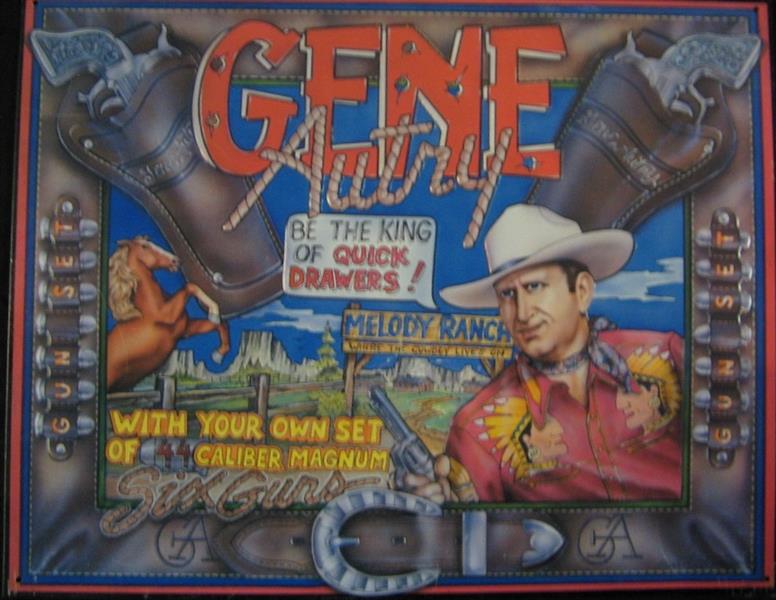Blechschild - Gene Autry