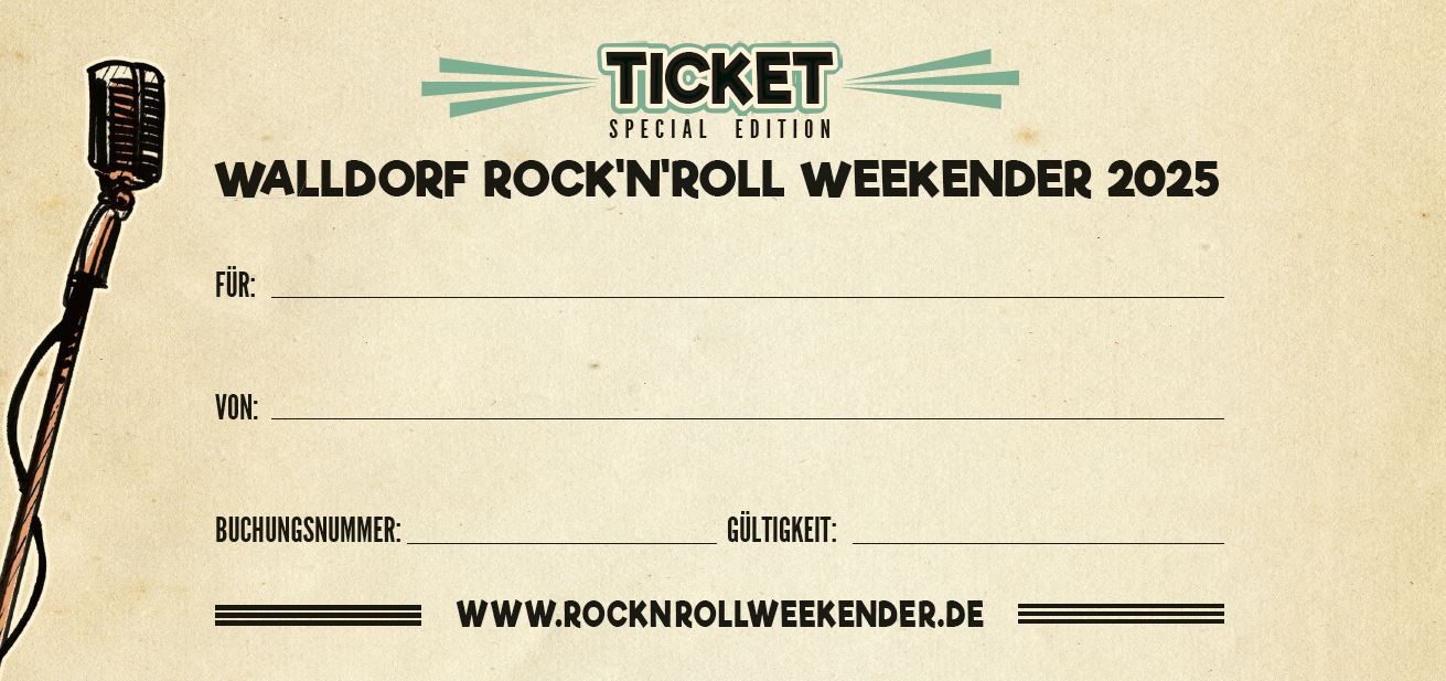 Walldorf R'n'R Weekender Geschenkkarte 2025