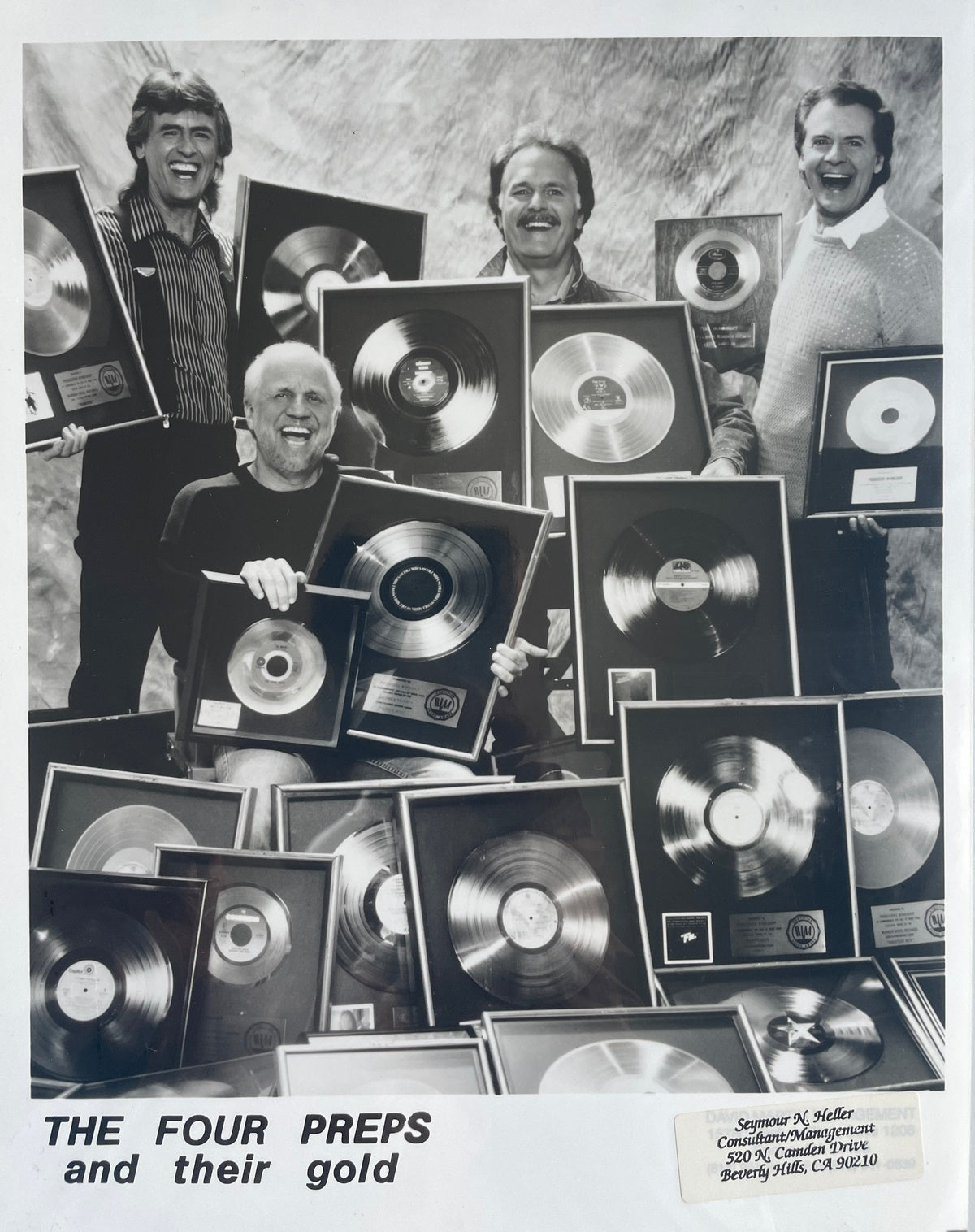 Autogramm-Foto - Four Preps And Their Gold
