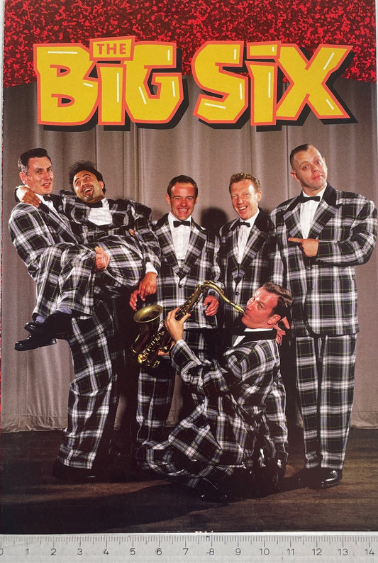 Autogramm-Foto - Big Six Bandbroschüre, vierseitig