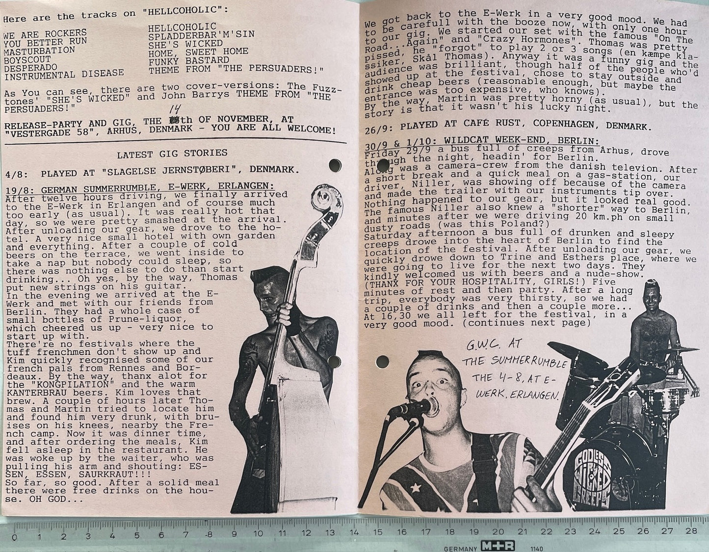 Autogramm-Foto - Godless Wicked News Vol. 1 & 2 + Foto