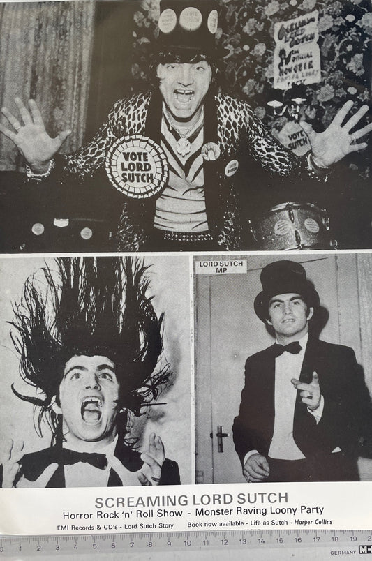 Autogramm-Foto - Screaming Lord Sutch