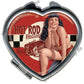 Schminkspiegel in Herzform - Bettie Page - Hot Rod Bettie
