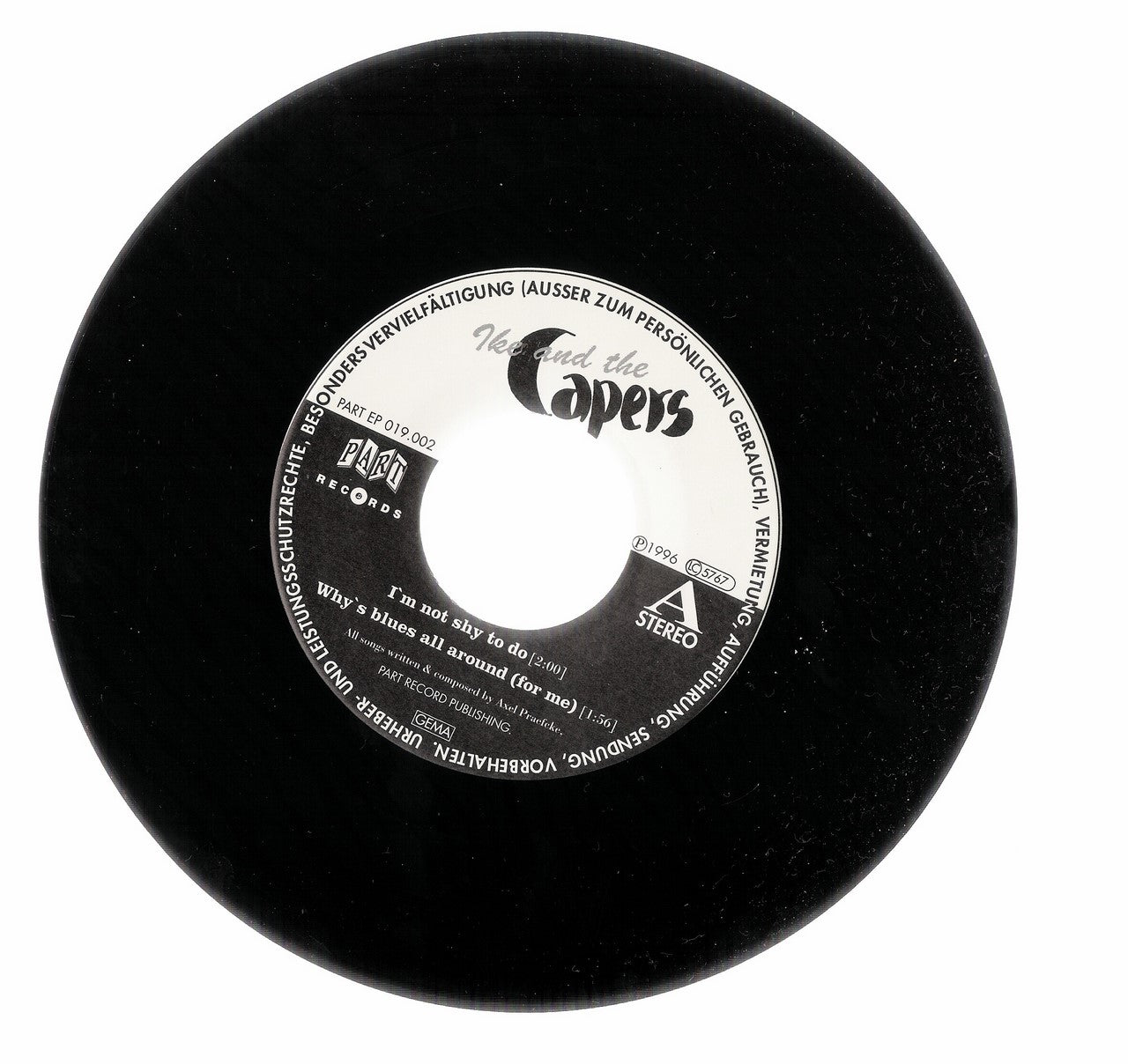 Single - Ike & the Capers - I'm Not Shy To Do +3