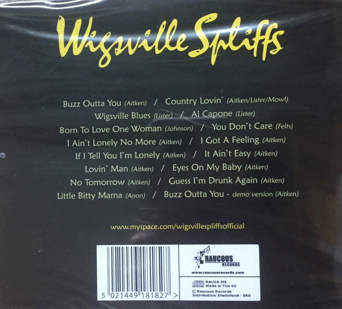 CD - Wigsville Spliffs - Self Titled