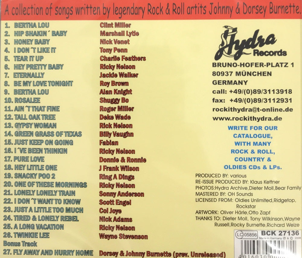 CD - Burnette Bros & Others - Like What We Wrote Vol. 2