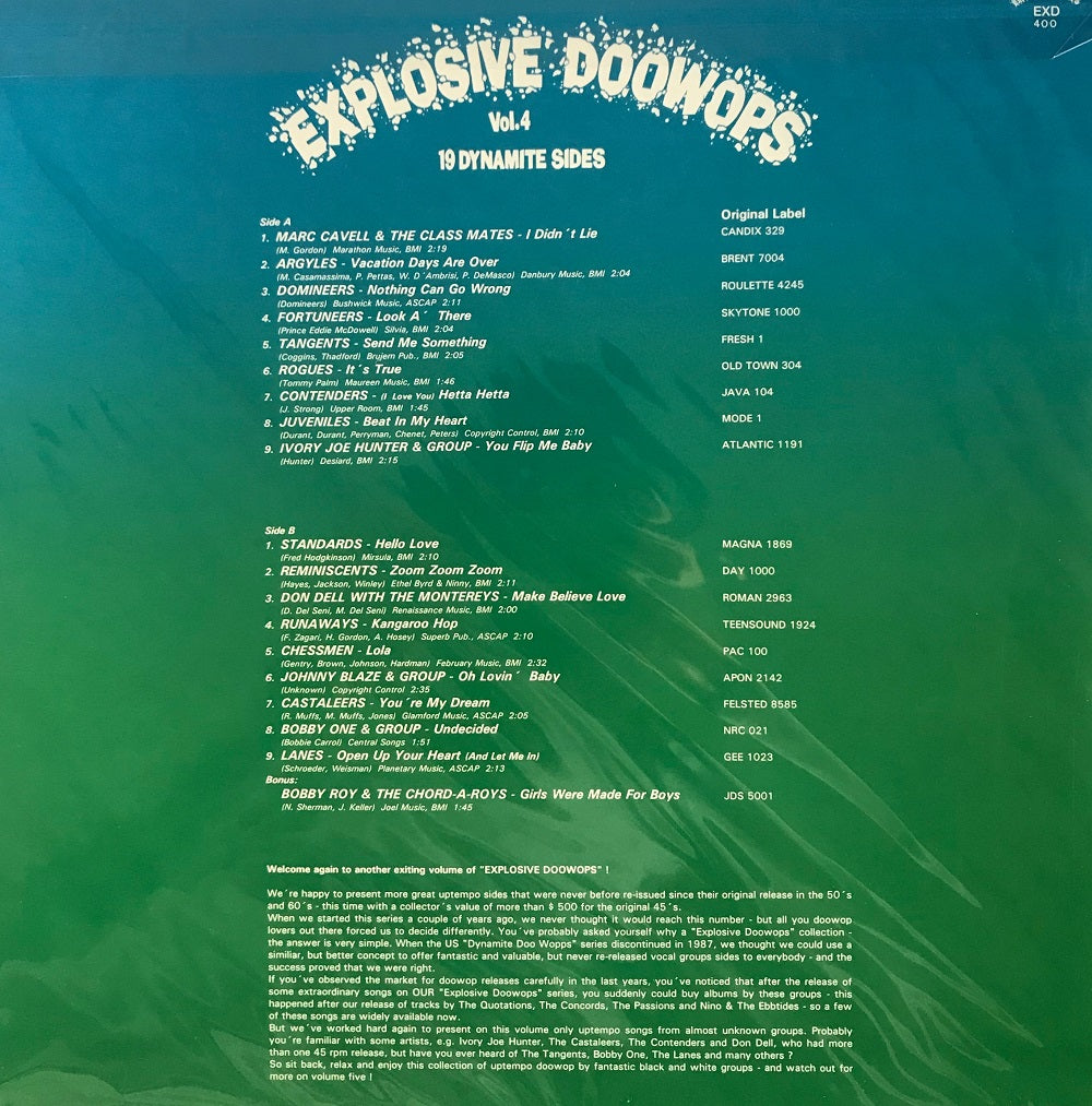 LP - VA - Explosive Doowops Vol. 4