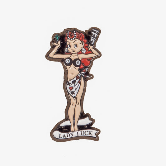 Pin - Lady Luck Red