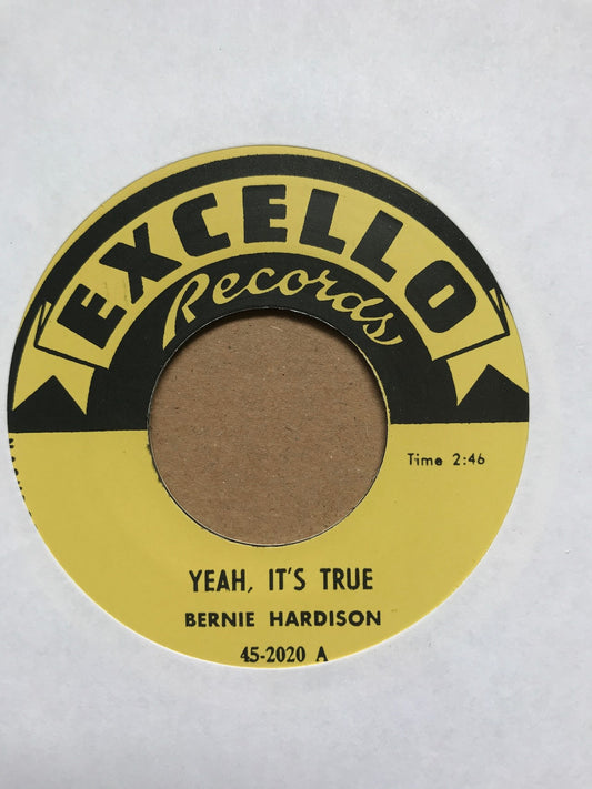 Single - Bernie Hardison - Love Me Baby / Yeah, It's True