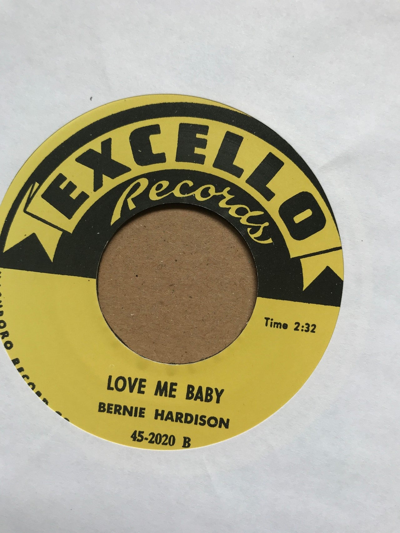 Single - Bernie Hardison - Love Me Baby / Yeah, It's True