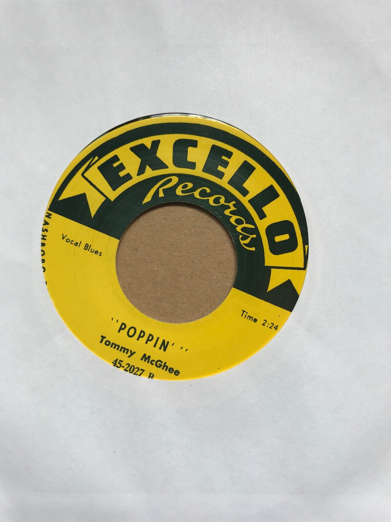 Single - Tommy Mcghee - Poppin’ / Late Every Evening