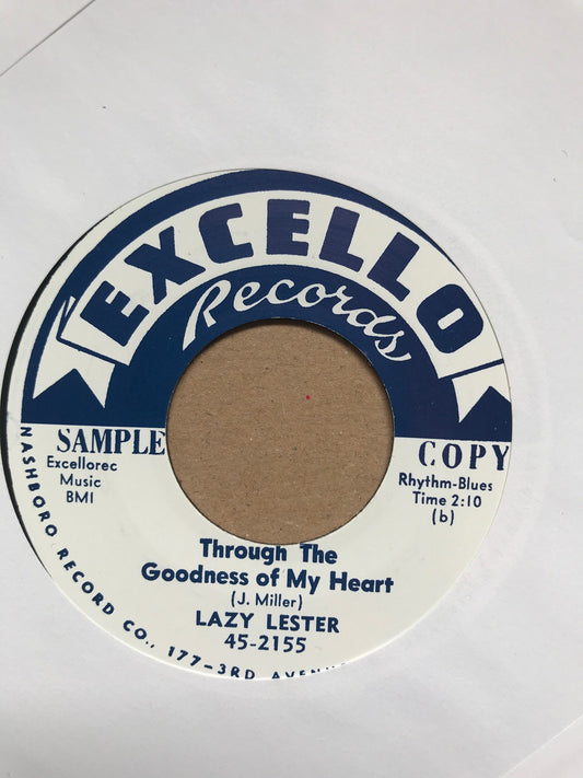 Single - Lazy Lester - I Hear You Knockin'; Through The Goodness Of My Heart