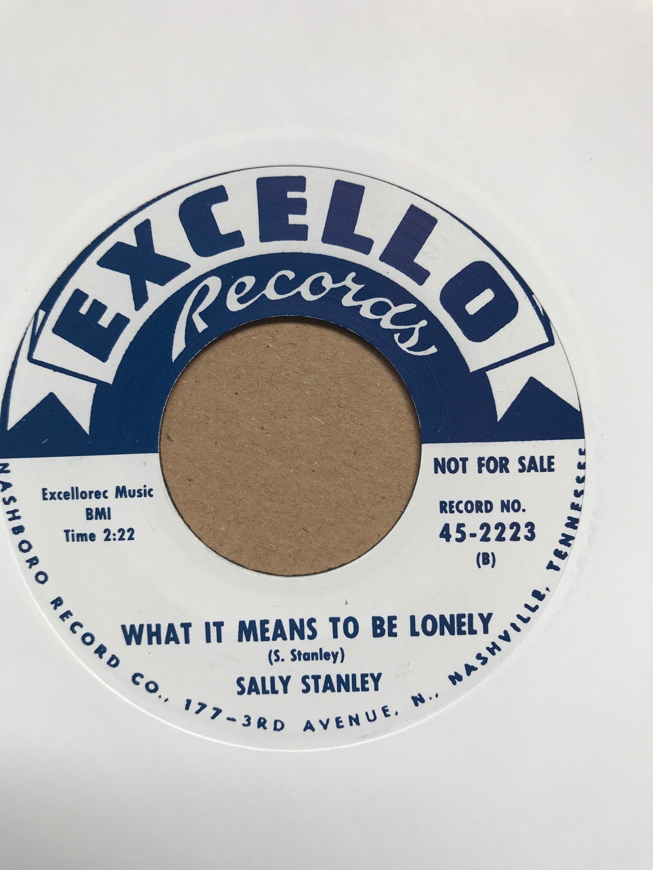 Single - Sally Stanley - I'll Have To Let You Go / What It Means To Be Lonely