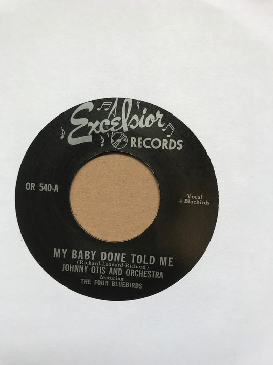 Single - VA - Four Bluebirds - My Baby Done Told Me / Johnny Otis - Court Room Blues