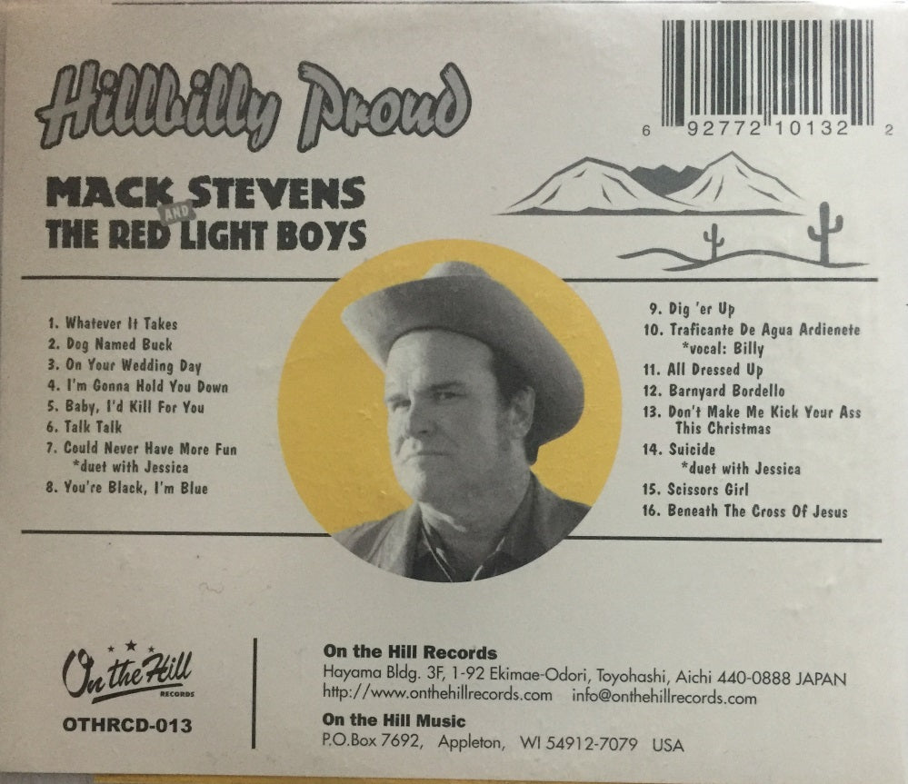 CD - Mack Stevens & The Red Light Boys - Hillbilly Proud