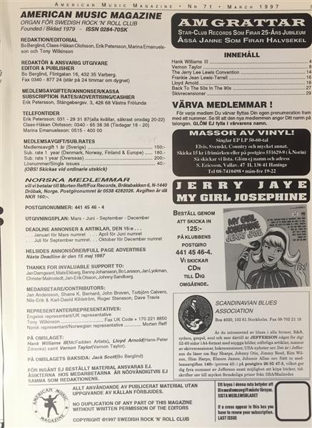 Magazin - American Music Magazin 71