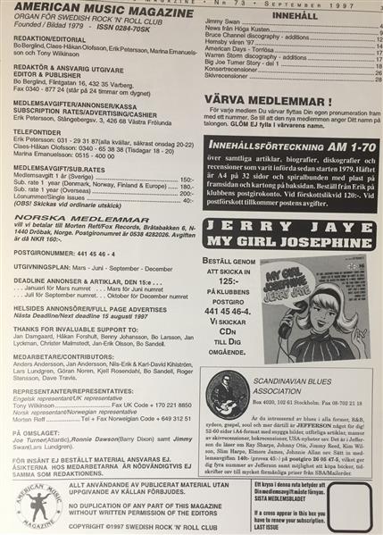 Magazin - American Music Magazin 73