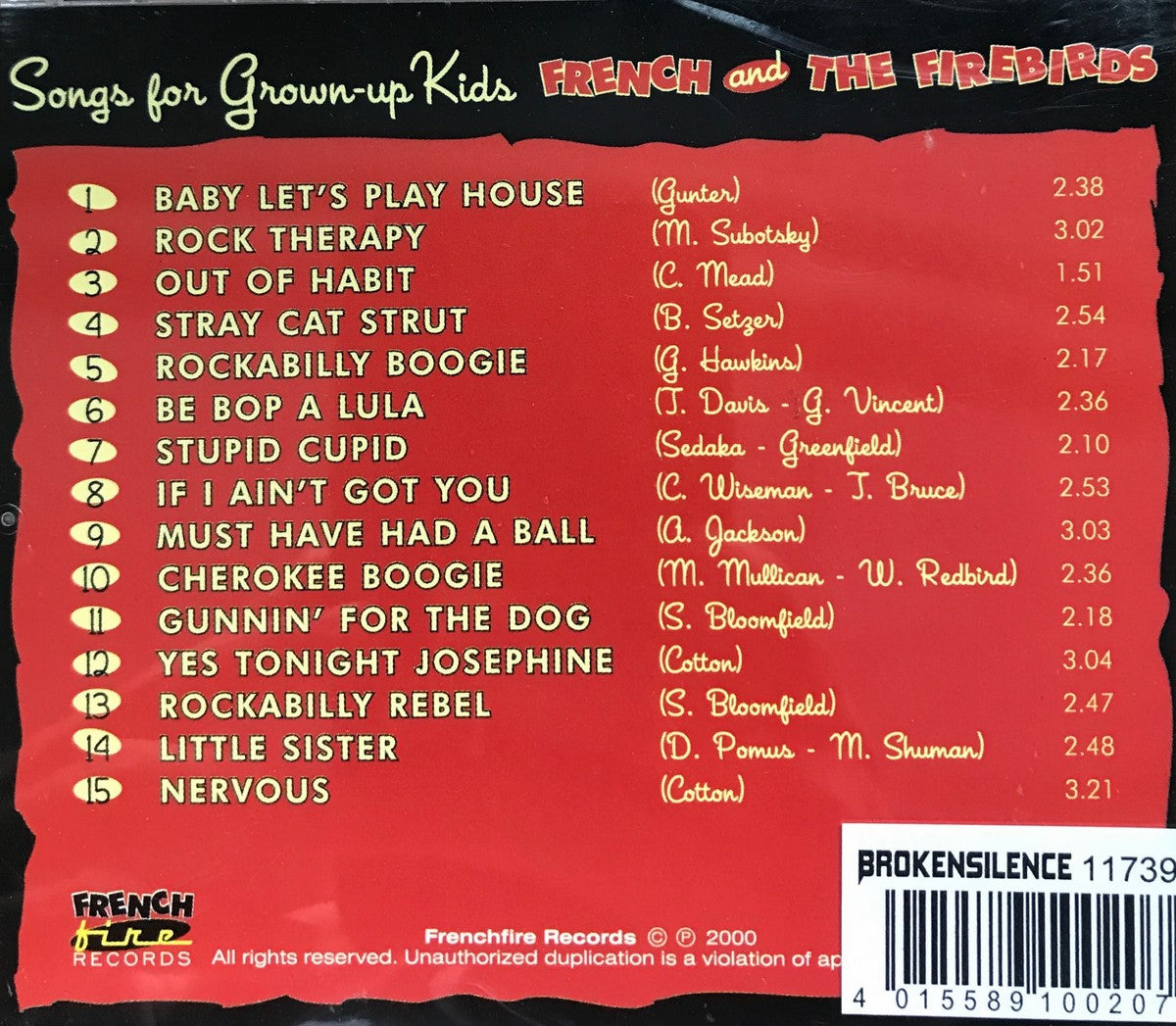 CD - French & The Firebirds - Songs For Grown- Up Kids