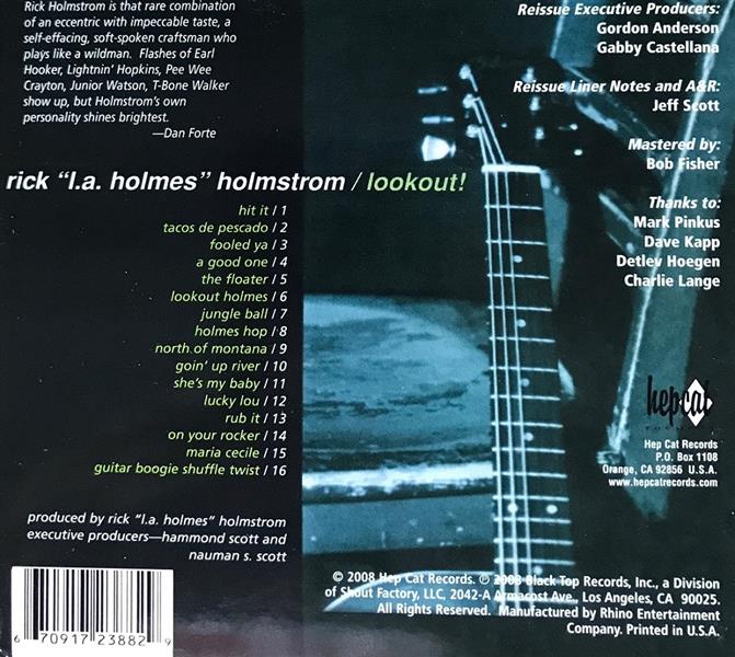 CD - Rick 'L.A. Homes' Holmstrom - Lookout!