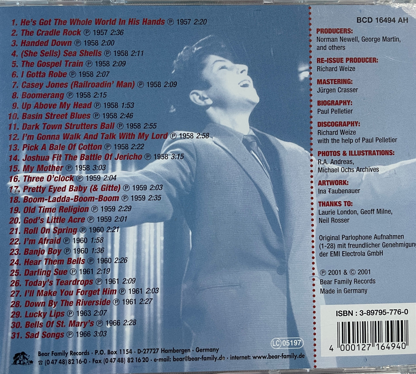 CD - Laurie London - He's Got The Whole World In His Hands