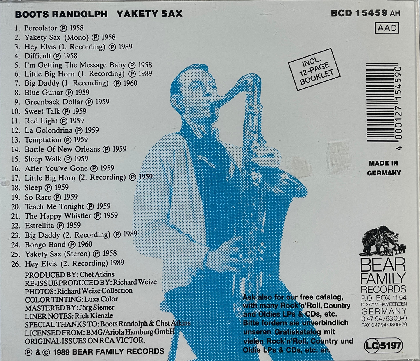 CD - Boots Randolph - Yakety Sax