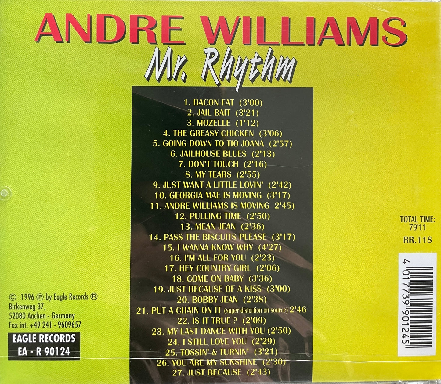 CD - Andre Williams - Mr. Rhythm