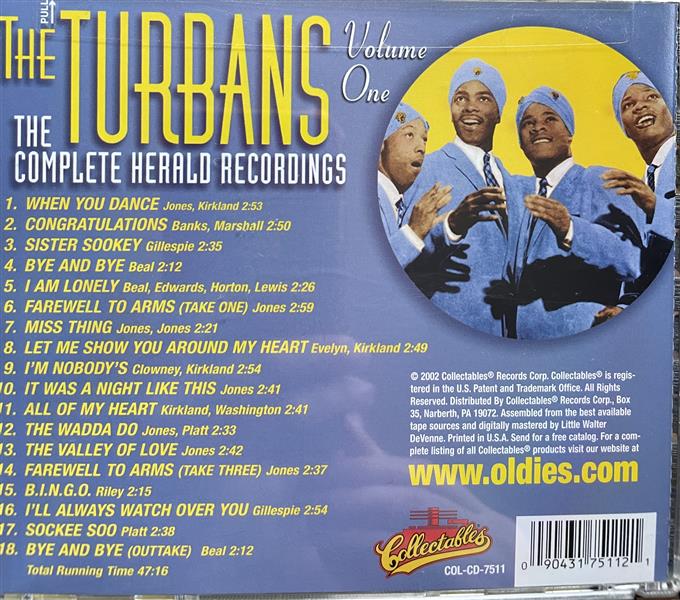 CD - Turbans - Complete Herald Recordings, Vol. One
