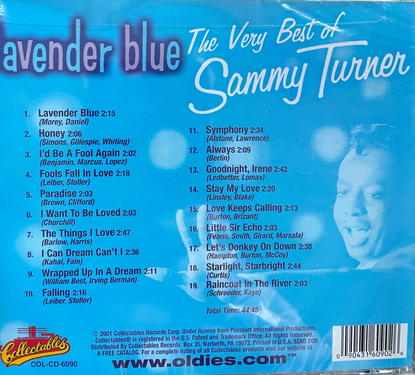 CD - Sammy Turner - Lavender Blue - The Very Best Of