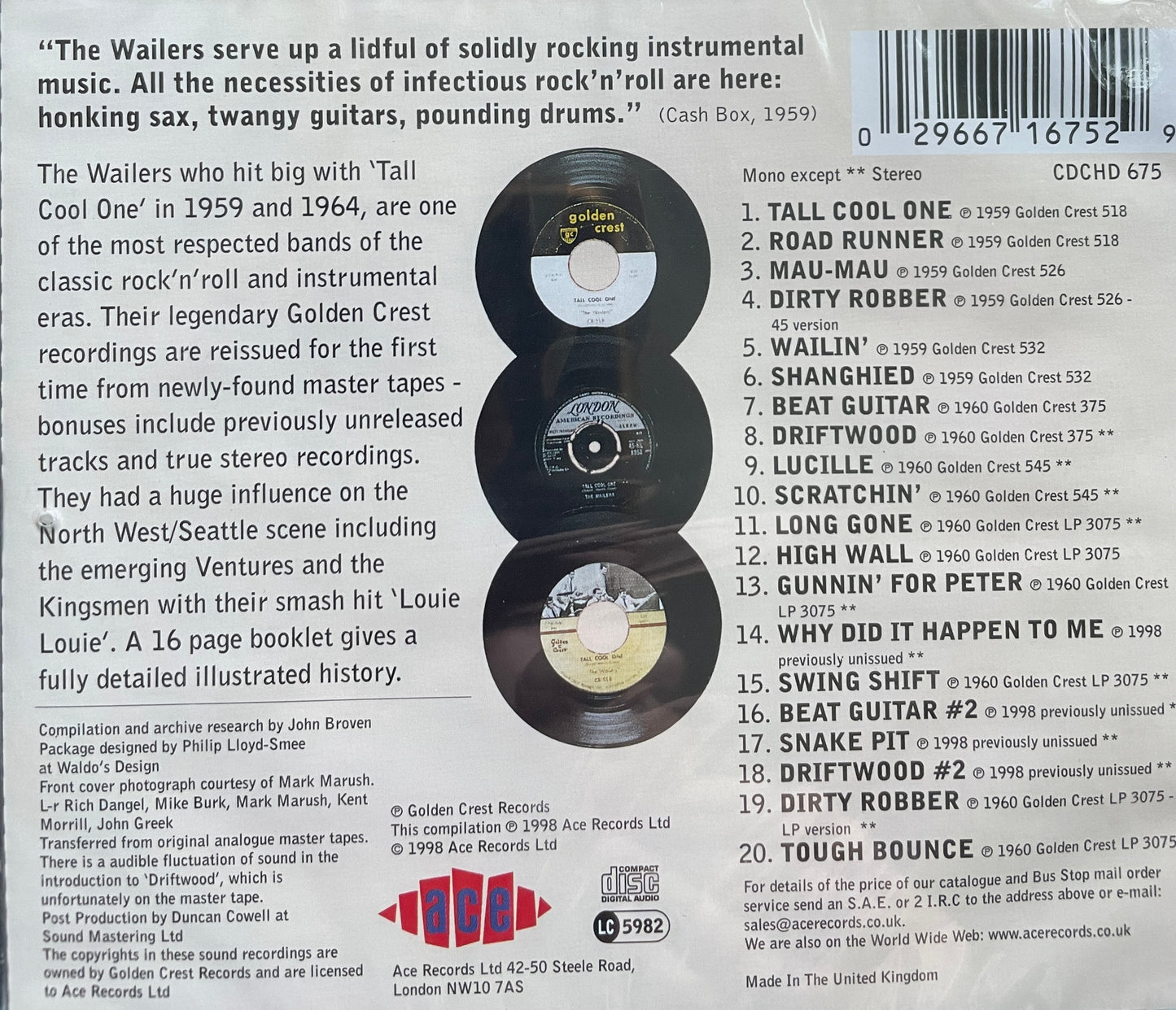 CD - Wailers - Fabulous Wailers