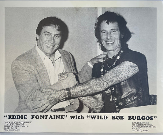 Autogramm-Foto - Wild Bob Burgos With Eddie Fontaine