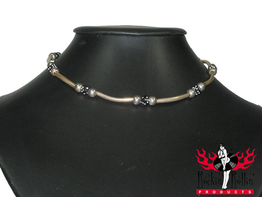 Halskette Würfel - Schwarz