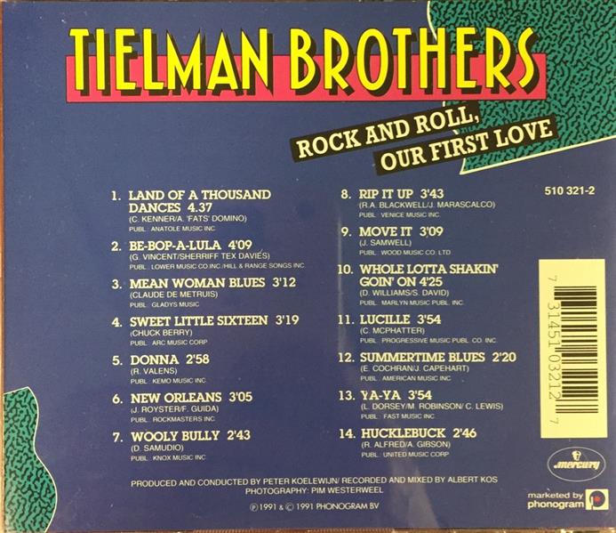 CD - Tielman Brothers - Rock And Roll, Our First Love