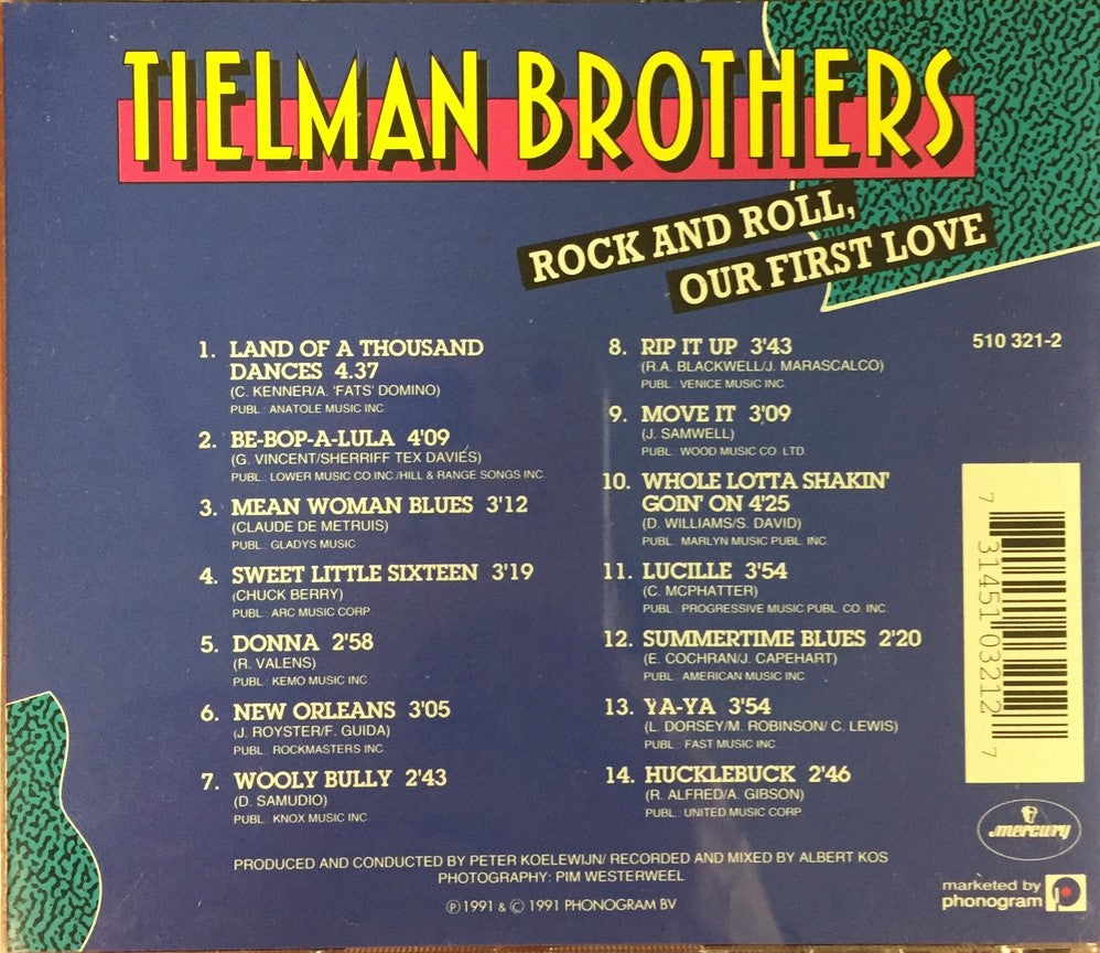 CD - Tielman Brothers - Rock And Roll, Our First Love