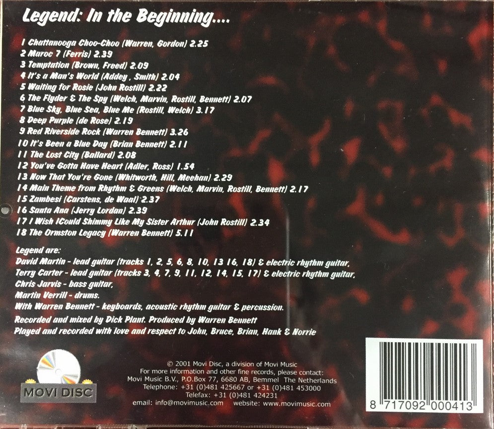 CD - Legend - In The Beginning