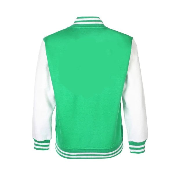 College-Jacke - grün - weiß