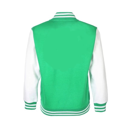 College-Jacke - grün - weiß