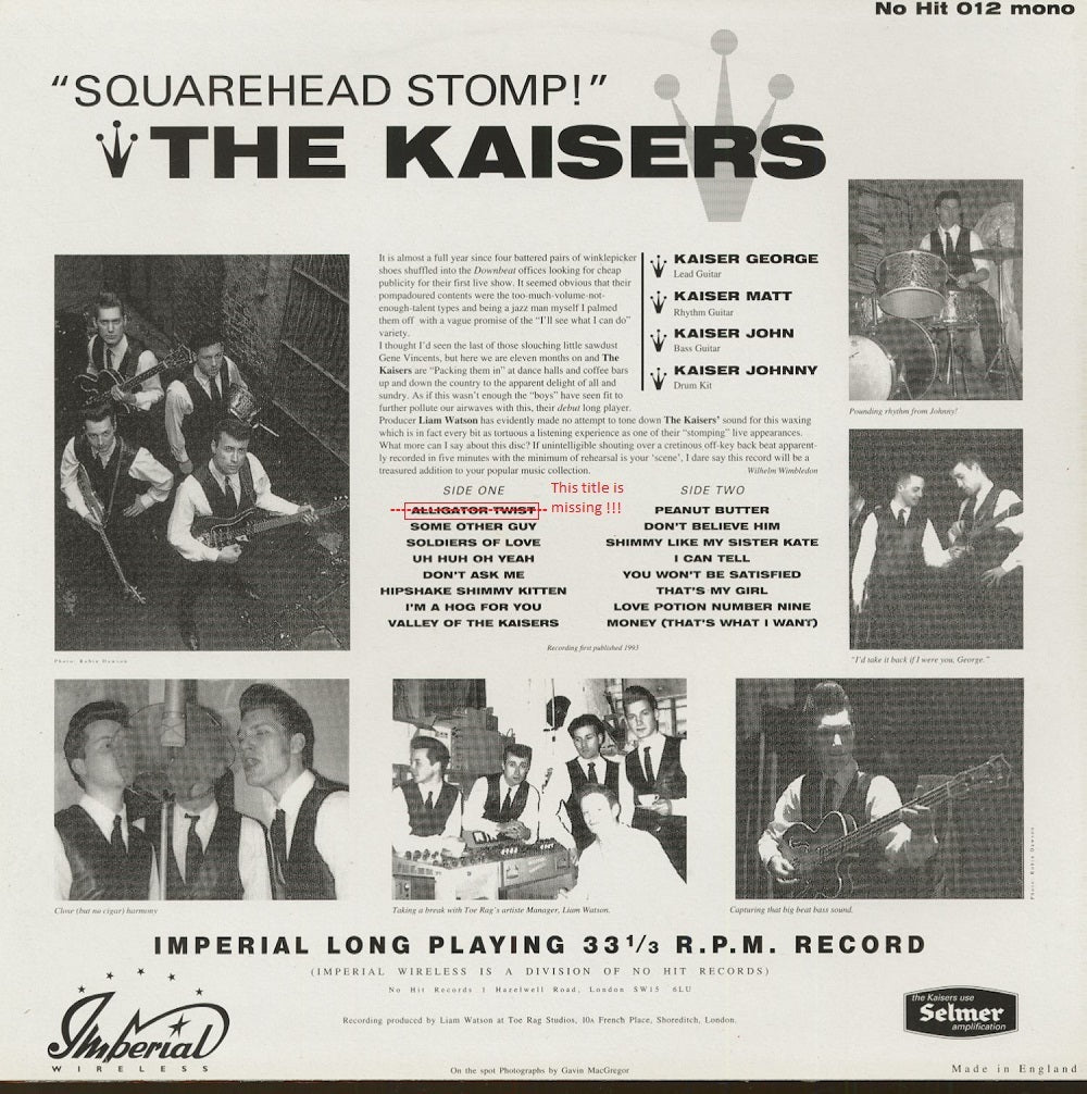 LP - Kaisers - Squarehead Stomp