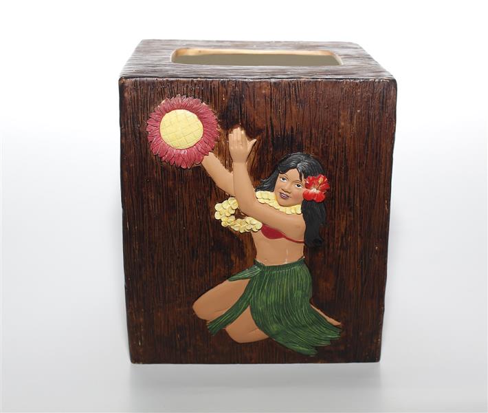 Tissue Box Cover - Hula Girl