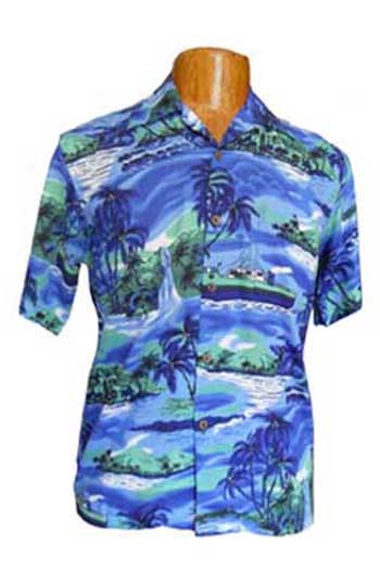 Hawaii-Shirt Für Kinder - Tropical Blue
