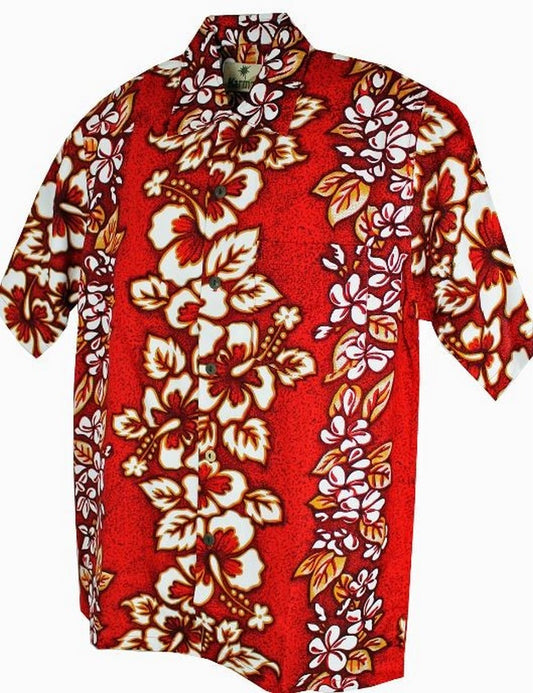 Hawaii-Shirt Für Kinder - Hibiscus Red
