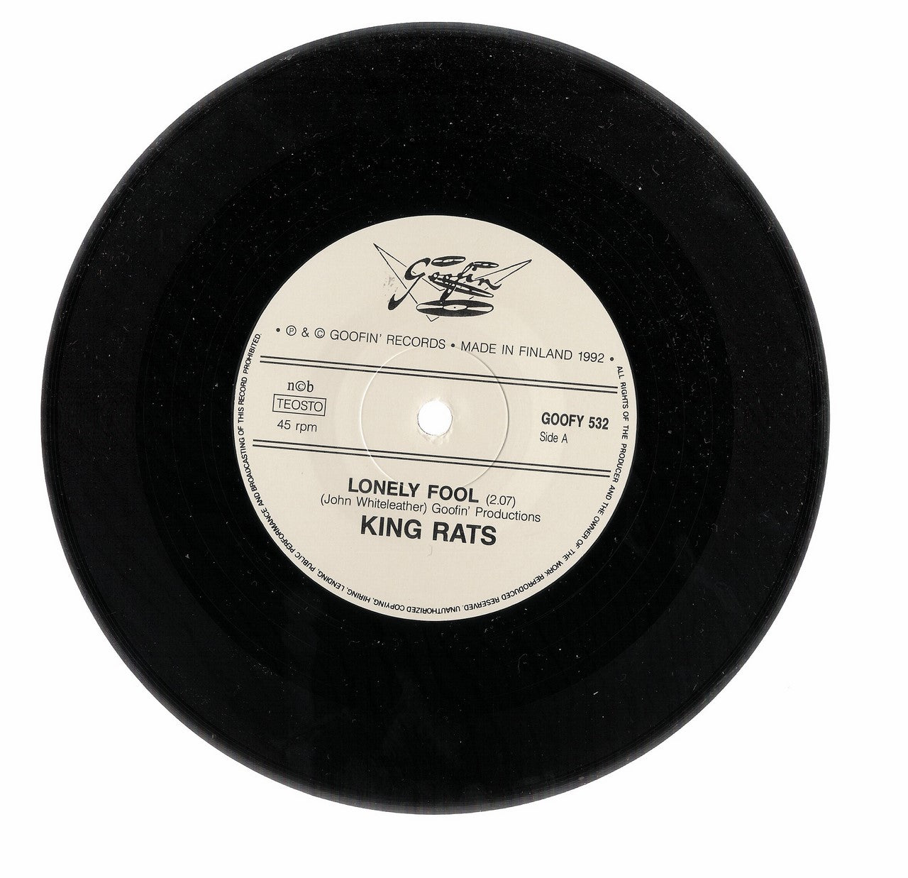 Single - King Rats - Lonely Fool, Chains Of Love