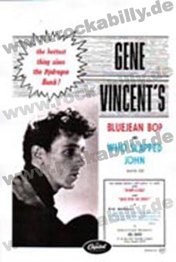Poster DIN A3 - Gene Vincent - Bluejean Bop And Who Slapped John