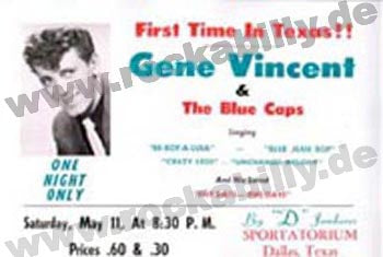 Poster DIN A3 - Gene Vincent - ... And The Blue Caps
