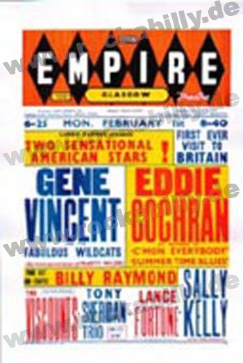 Poster DIN A3 - Gene Vincent And Eddie Cochran - Empire